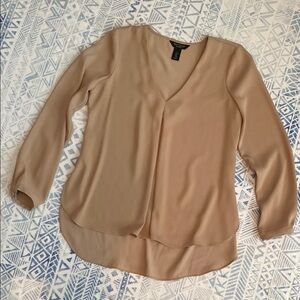 WHBM Beautiful Tan Blouse